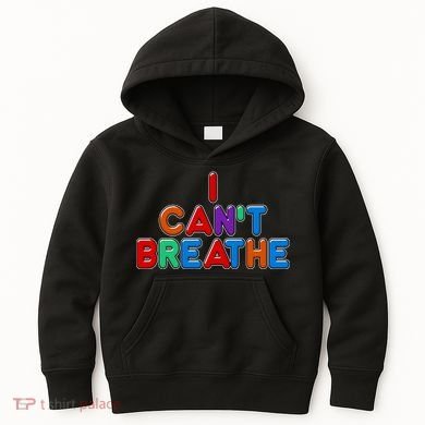 Colorful I Can't Breathe Protest Kids Hoodie