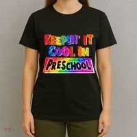 Colorful Keepin' It Cool In Preschool T-Shirt thumb 4