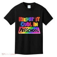 Colorful Keepin' It Cool In Preschool Kids T-Shirt thumb 0