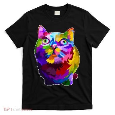 Colorful Kitten Nose Boop T-Shirt