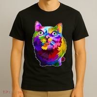 Colorful Kitten Nose Boop T-Shirt thumb 3
