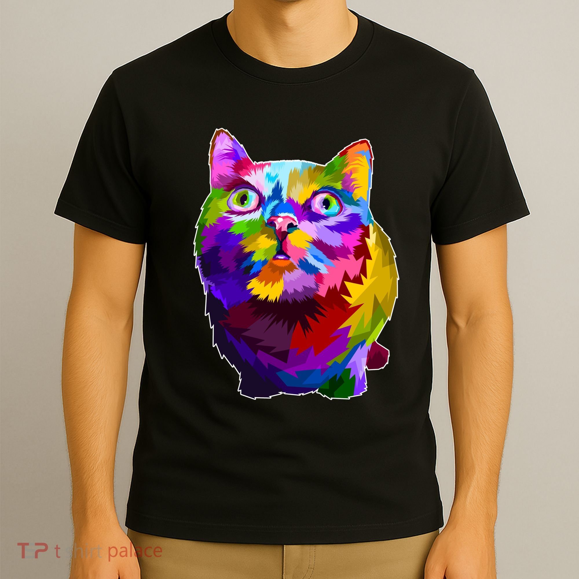 Colorful Kitten Nose Boop T-Shirt