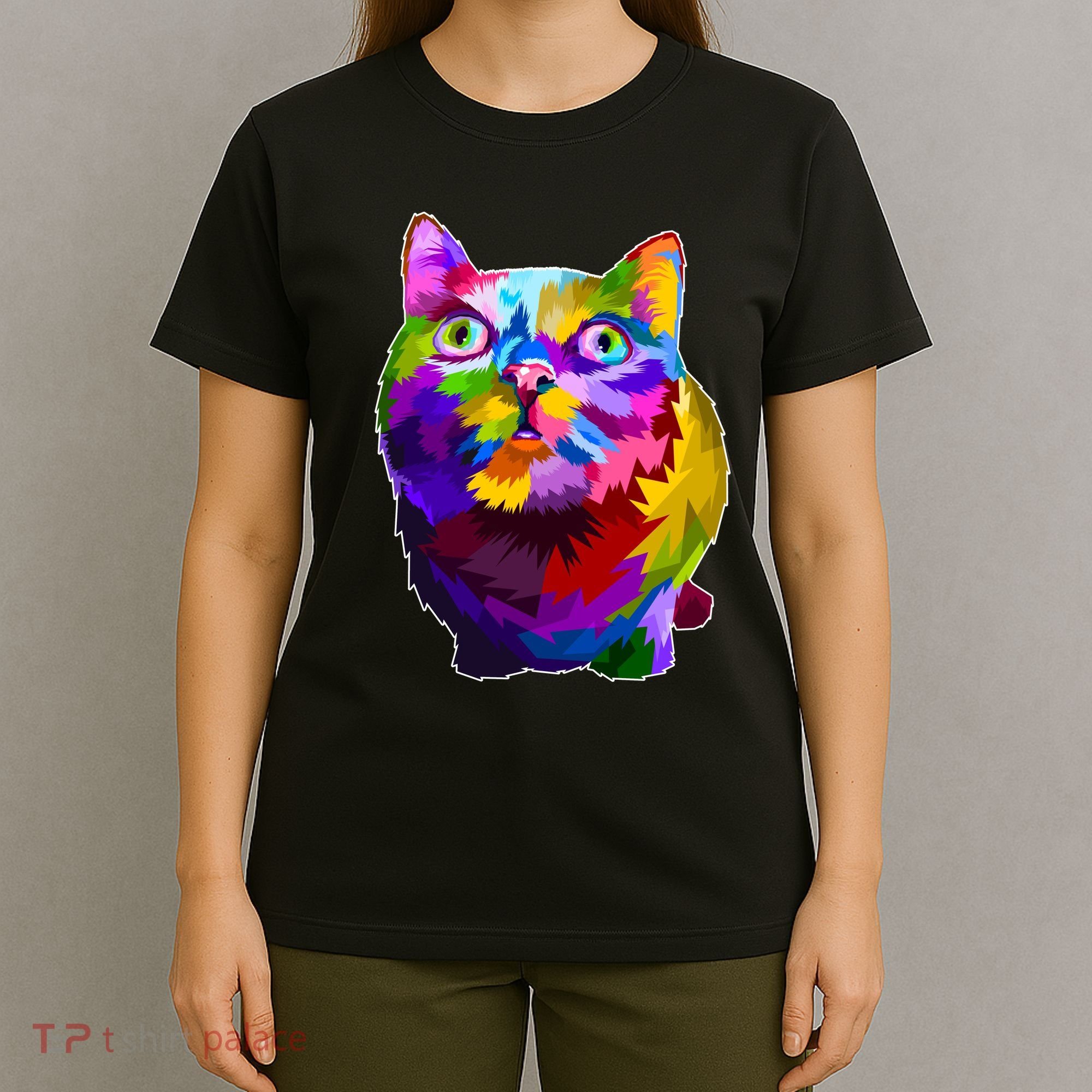 Colorful Kitten Nose Boop T-Shirt