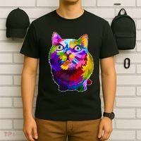 Colorful Kitten Nose Boop T-Shirt thumb 6