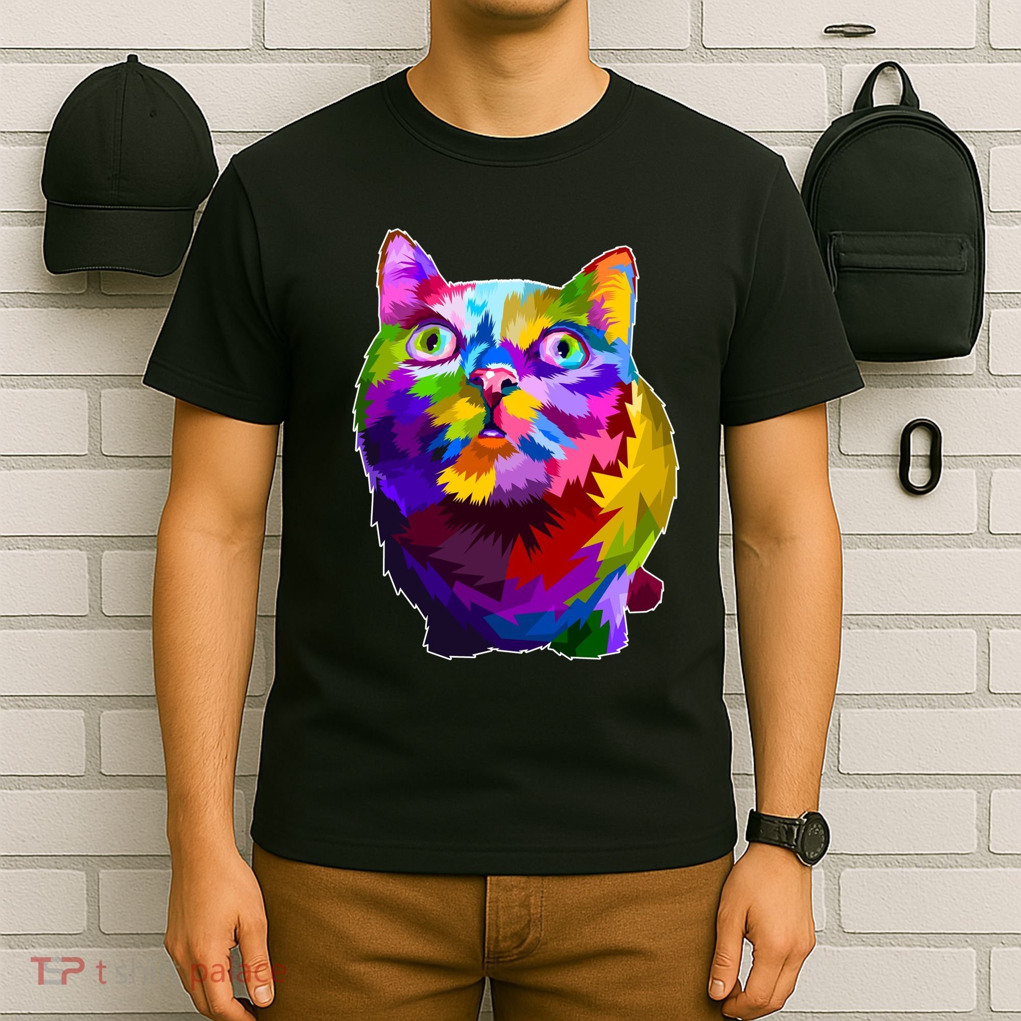 Colorful Kitten Nose Boop T-Shirt