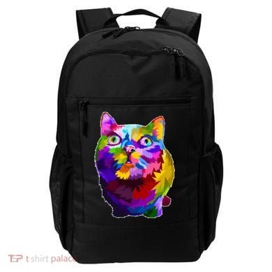 Colorful Kitten Nose Boop Backpack