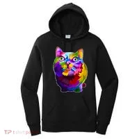 Colorful Kitten Nose Boop Women's Hoodie thumb 0