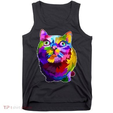 Colorful Kitten Nose Boop Tank Top