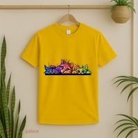 Colorful Kittens Trio Peaking T-Shirt thumb 2