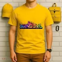 Colorful Kittens Trio Peaking T-Shirt thumb 6