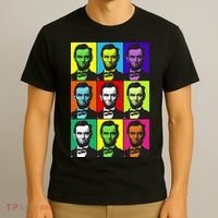 Colorful Lincoln Retro Portraits T-Shirt thumb 3