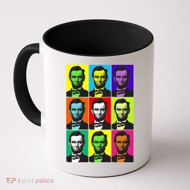 Colorful Lincoln Retro Portraits Coffee Mug