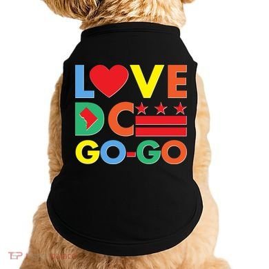 Colorful Love Heart DC Go-Go Washington D.C. Doggie Tank