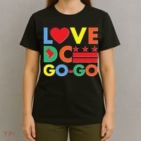 Colorful Love Heart DC Go-Go Washington D.C. T-Shirt thumb 4