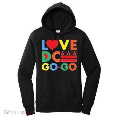 Colorful Love Heart DC Go-Go Washington D.C. Women's Hoodie