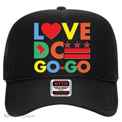 Colorful Love Heart DC Go-Go Washington D.C. Hat