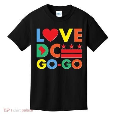 Colorful Love Heart DC Go-Go Washington D.C. Kids T-Shirt