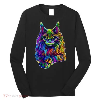 Colorful Lynx Long Sleeve Shirt