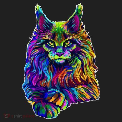 Colorful Lynx Urban Oversized Heavyweight T-Shirt