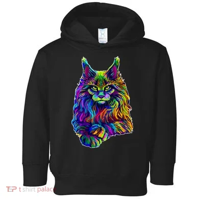 Colorful Lynx Toddler Hoodie