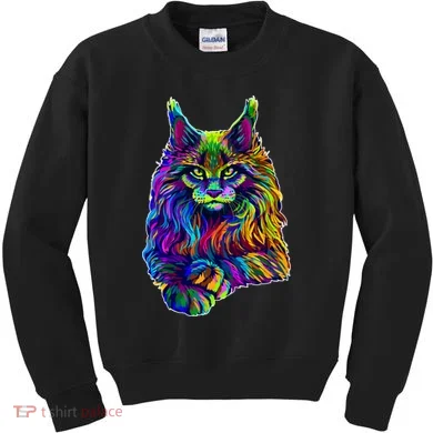 Colorful Lynx Kids Sweatshirt