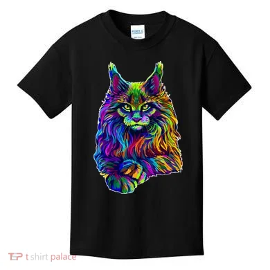 Colorful Lynx Kids T-Shirt