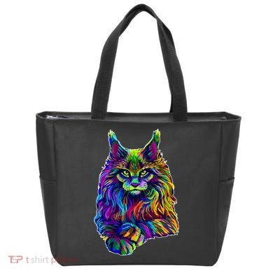 Colorful Lynx Tote Bag