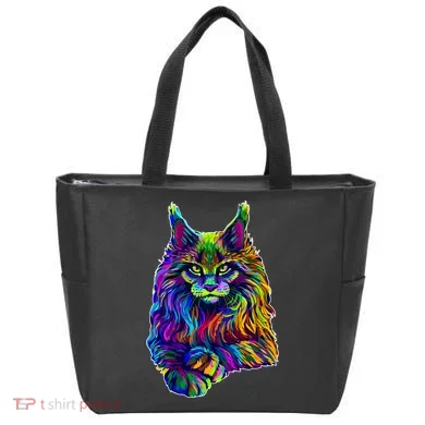 Colorful Lynx Tote Bag