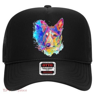 Colorful Mirror Pattern Corgi Dog Hat
