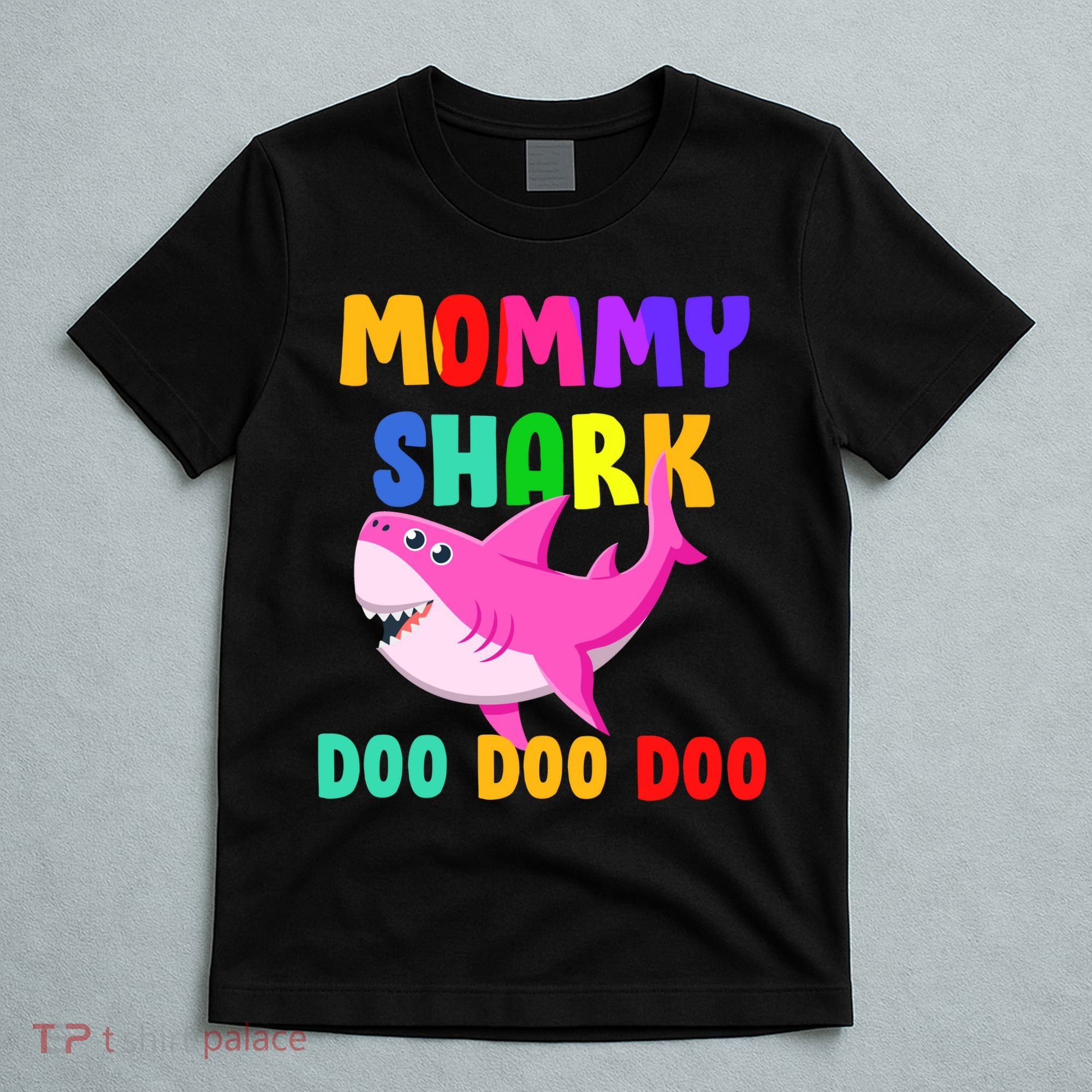 Colorful Mommy Shark Doo Doo Doo T-Shirt