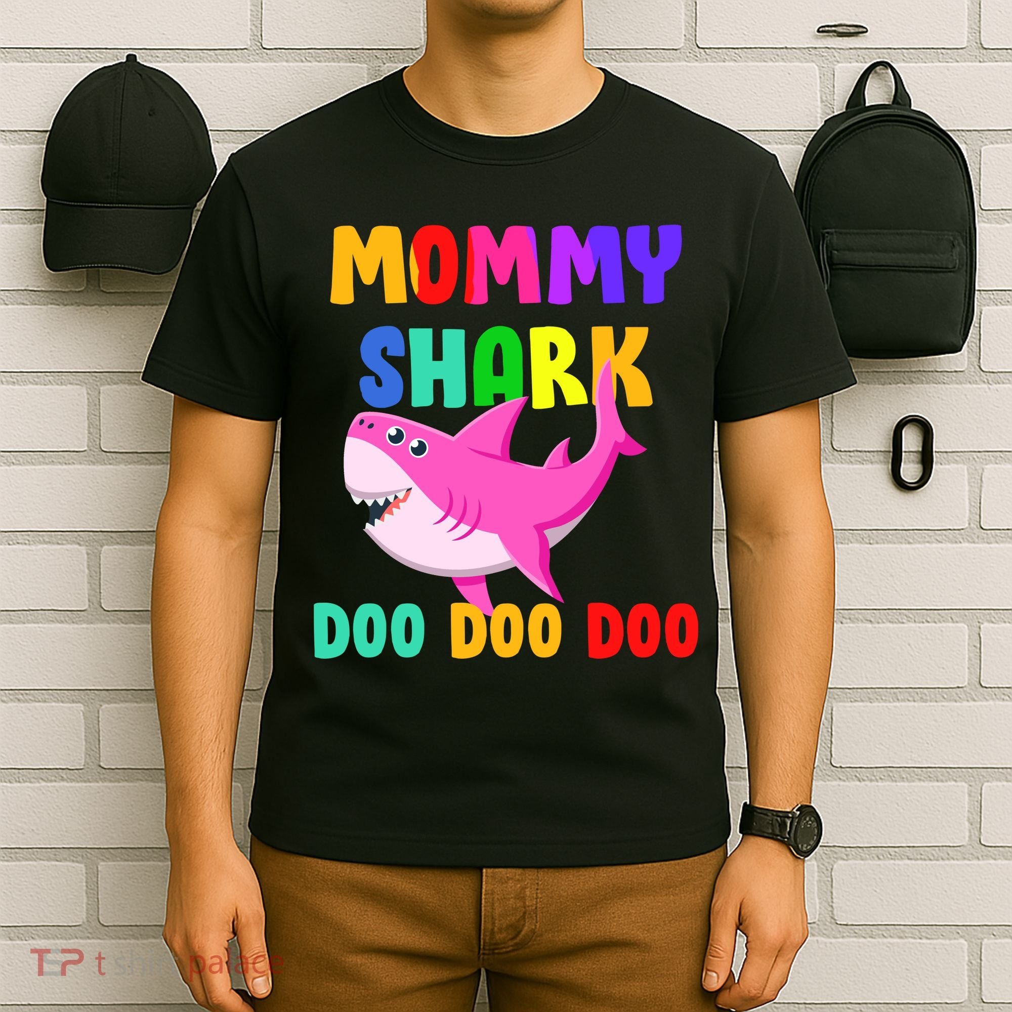 Colorful Mommy Shark Doo Doo Doo T-Shirt