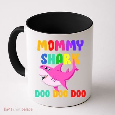 Colorful Mommy Shark Doo Doo Doo Coffee Mug