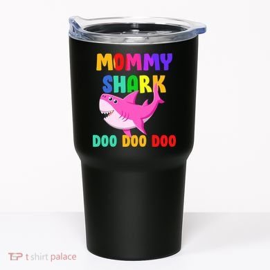 Colorful Mommy Shark Doo Doo Doo Tumbler