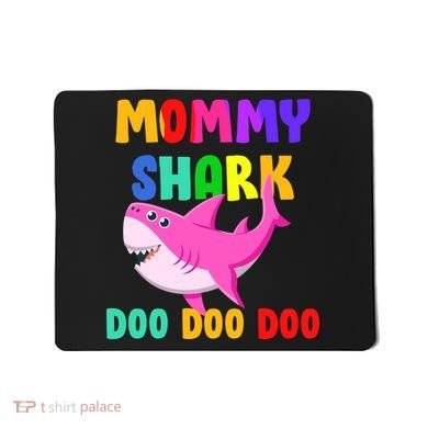 Colorful Mommy Shark Doo Doo Doo Mousepad
