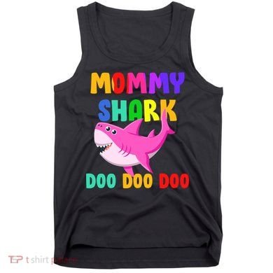 Colorful Mommy Shark Doo Doo Doo Tank Top