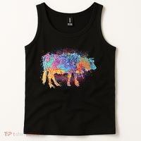 Colorful Pattern Cow Splatter Tank Top thumb 2