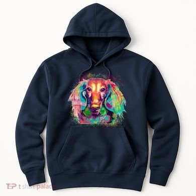 Colorful Pattern Dachshund Dog Hoodie