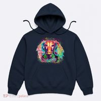 Colorful Pattern Dachshund Dog Hoodie thumb 0