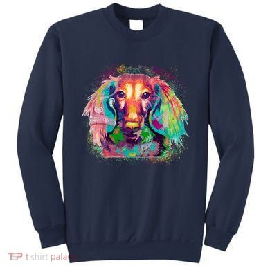 Colorful Pattern Dachshund Dog Sweatshirt
