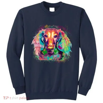 Colorful Pattern Dachshund Dog Sweatshirt