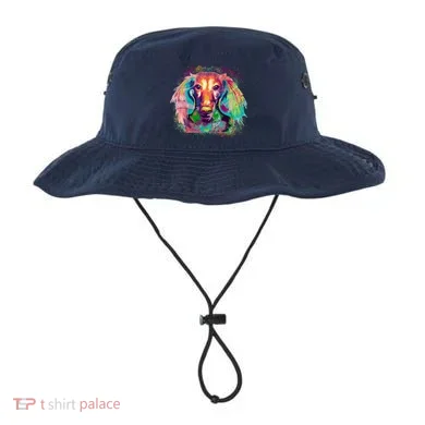 Colorful Pattern Dachshund Dog Bucket Hat
