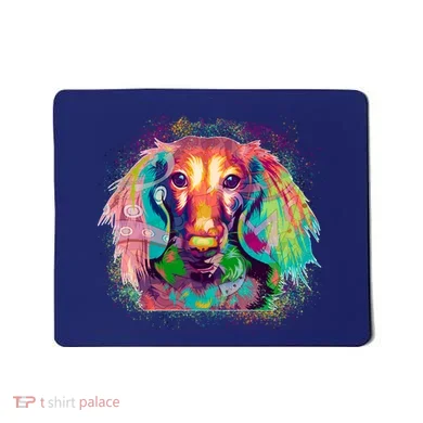 Colorful Pattern Dachshund Dog Mousepad