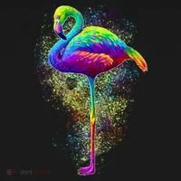 Colorful Pattern Flamingo Doggie Tank thumb 4