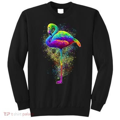 Colorful Pattern Flamingo Sweatshirt