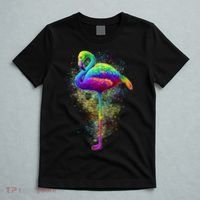 Colorful Pattern Flamingo T-Shirt thumb 5