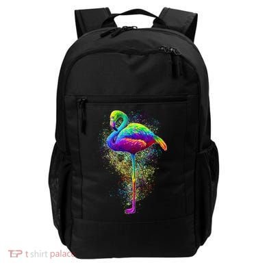 Colorful Pattern Flamingo Backpack