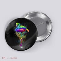 Colorful Pattern Flamingo Button thumb 0