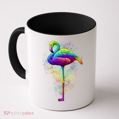 Colorful Pattern Flamingo Coffee Mug