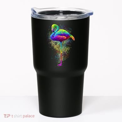 Colorful Pattern Flamingo Tumbler