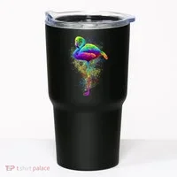 Colorful Pattern Flamingo Tumbler thumb 0